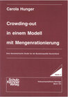 Buchcover Crowding-out in einem Modell mit Mengenrationierung