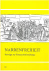 Buchcover Narrenfreiheit - Beiträge zur Fasnachtsforschung