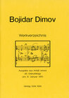 Buchcover Bojidar Dimov: Werkverzeichnis