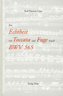 Buchcover Zur Echtheit von Toccata und Fuge d-moll BWV 565