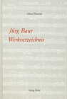 Buchcover Jürg Baur: Werkverzeichnis
