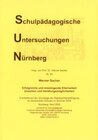 Buchcover Erfolgreiche und misslingende Elternarbeit Ursachen und Handlungsmöglichkeiten