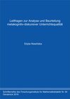 Buchcover Leitfragen zur Analyse und Beurteilung metakognitiv-diskursiver Unterrichtsqualität