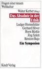 Buchcover Das Absolute in der Ethik
