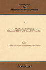 Buchcover Handbuch der Harmonika-Instrumente / Akustische Probleme bei Akkordeons und Mundharmonikas