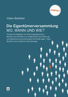 Buchcover Die Eigentümerversammlung - wo, wann und wie