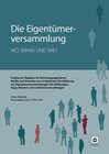 Buchcover Die Eigentümerversammlung - wo, wann und wie