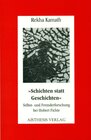 Buchcover Schichten statt Geschichten