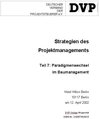 Buchcover Strategien des Projektmanagements