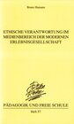 Buchcover Ethische Verantwortung im Medienbereich der modernen Erlebnisgesellschaft