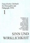 Buchcover Franz-Fischer-Jahrbücher für Philosophie und Pädagogik / Sinn und Wirklichkeit