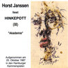 Buchcover Horst Janssen liest Hinkepott. Zum 70. Geburtstag / Horst Janssen liest Hinkepott