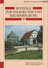 Buchcover Beiträge zur Volkskunde und Hausforschung