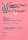 Buchcover Tycho de Brahe-Jahrbuch für Goetheanismus / Tycho de Brahe-Jahrbuch für Goetheanismus