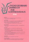 Tycho de Brahe-Jahrbuch für Goetheanismus / Tycho de Brahe-Jahrbuch für Goetheanismus width=