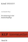 Buchcover Privatisierung in der Strafrechtspflege