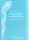 Buchcover Therapeutische Sprachgestaltung
