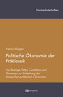 Buchcover Politische Ökonomie der Präklassik