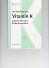 Buchcover Die Bedeutung von Vitamin K
