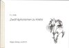 Buchcover Zwölf Aphorismen zu Krebs
