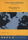 Buchcover L'Acte Final d'Helsinki