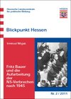 Buchcover Fritz Bauer und die Aufarbeitung der NS-Verbrechen nach 1945