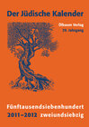 Buchcover Jüdischer Kalender / 2011-2012 (5772) /29. Jahrgang. Fünftausendsiebenhundertzweiundsiebzig