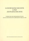 Buchcover Landesgeschichte und Zeitgeschichte