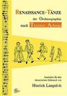 Buchcover Renaissance-Tänze der Orchésographie nach Thoinot Arbeau