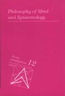Buchcover Philosophy of Mind and Epistemology