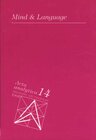 Buchcover Mind and Language