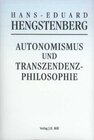 Buchcover Autonomismus und Transzendenzphilosophie