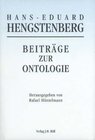 Buchcover Beiträge zur Ontologie