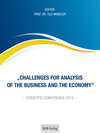 Buchcover Proceedings of the Scientific Conference “Challenges for Analysis of the Business and the Economy” in 2012