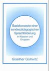Buchcover Basiskonzepte einer sonderpädagogischen Sprachförderung in Klassen und Gruppen