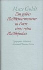 Buchcover Ein gelbes Plastikthermometer in Form eines roten Plastikfisches