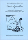 Buchcover Pfälzisch in Text und Ton I