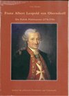 Buchcover Franz Albert von Oberndorff: Die Politik Pfalzbayerns (1778-1795)