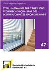 Buchcover Stellungnahme zur tageslichttechnischen Qualität des Sonnenschutzes nach DIN 4108-2