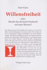 Buchcover Willensfreiheit