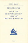 Buchcover Über Rückert, einen der Liebenswertesten unter den deutschen Dichtern