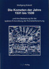 Buchcover Die Kometen der Jahre 1531 bis 1539