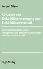 Buchcover Konzepte von Elektrizitätsversorgung und Elektrizitätswirtschaft