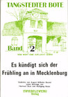 Buchcover Es kündigt sich der Frühling an in Mecklenburg