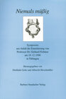 Buchcover Niemals müssig