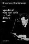 Buchcover Irgendwann wird man mich zu Ende denken