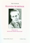 Buchcover Hanning Schroeder - Dokumente und kritisches Werkverzeichnis