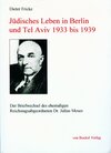 Buchcover Jüdisches Leben in Berlin und Tel Aviv 1933 bis 1939
