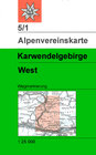 Buchcover Karwendelgebirge - Westliches Blatt