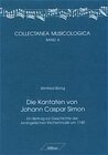 Buchcover Die Kantaten von Johann Caspar Simon